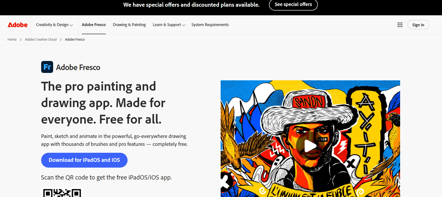 Milioudis Tech - Adobe Fresco interface and digital painting tools for artists analysis.