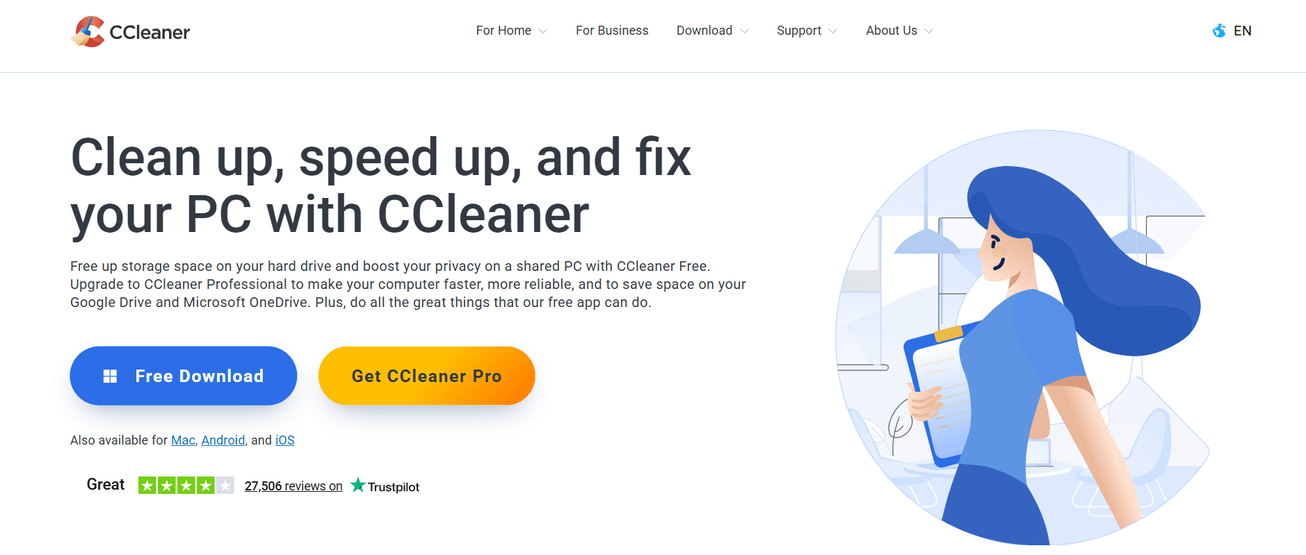 Milioudis Tech - CCleaner system optimization dashboard and privacy cleaning analysis.