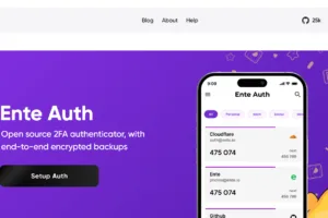 Milioudis Tech - Ente Auth 2026 interface review showing E2EE cloud backup and cross-platform sync.