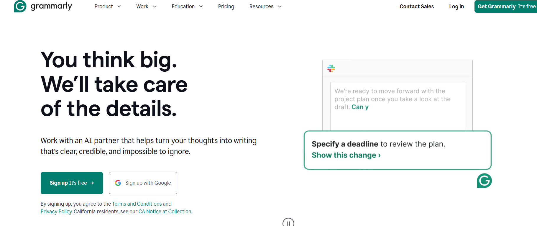 Milioudis Tech - Grammarly interface and AI-powered writing assistant tools analysis.