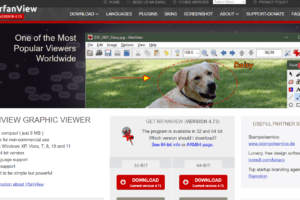Milioudis Tech - IrfanView 2026 interface review showing batch conversion settings and transparency (alpha) support.