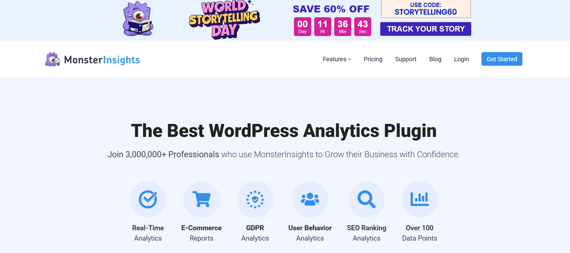 Milioudis Tech - MonsterInsights 2026 dashboard review showing AI-powered traffic insights, AdSense revenue tracking, and real-time visitor behavior.