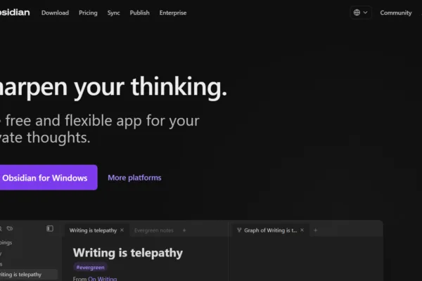Milioudis Tech - Obsidian interface and personal knowledge management Graph View tools analysis.