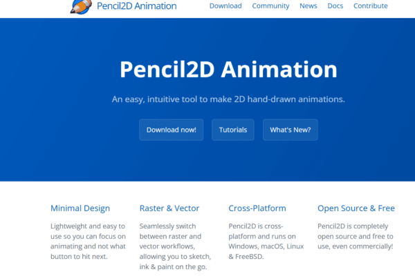 Milioudis Tech - Pencil2D Animation interface and traditional 2D drawing tools analysis.