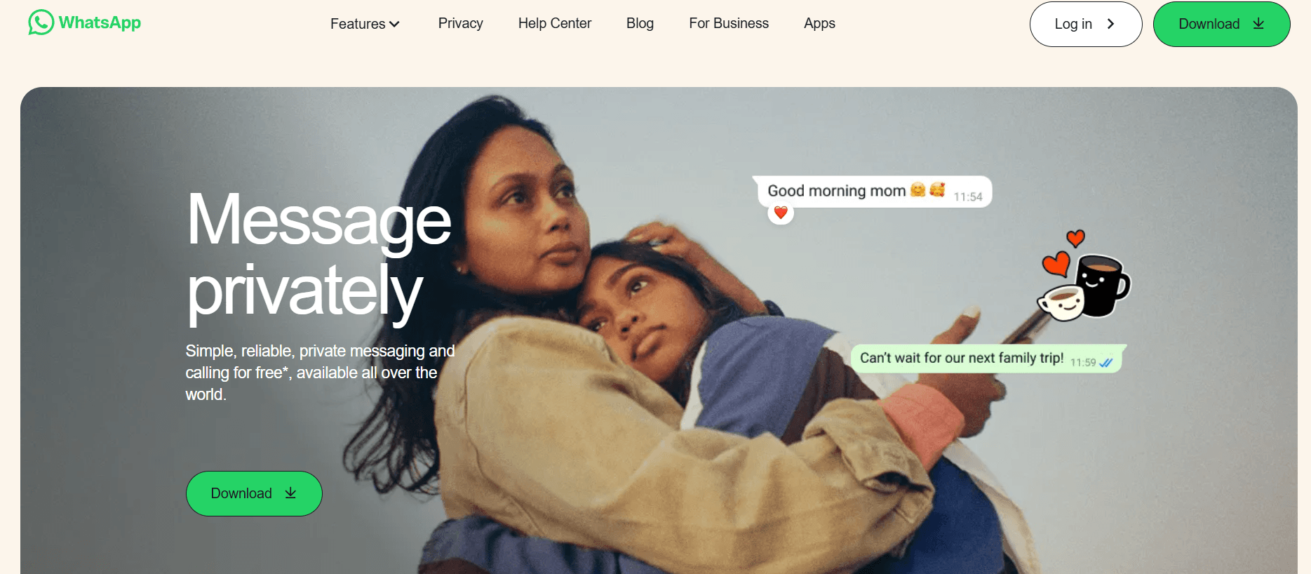 Milioudis Tech - WhatsApp Messenger interface and cross-platform communication features analysis.