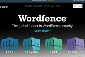 Wordfence 2026 dashboard review showing the Web Application Firewall status, real-time attack blocking, and malware scan results.