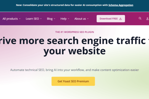Milioudis Tech - Yoast SEO plugin interface and WordPress search engine optimization analysis.