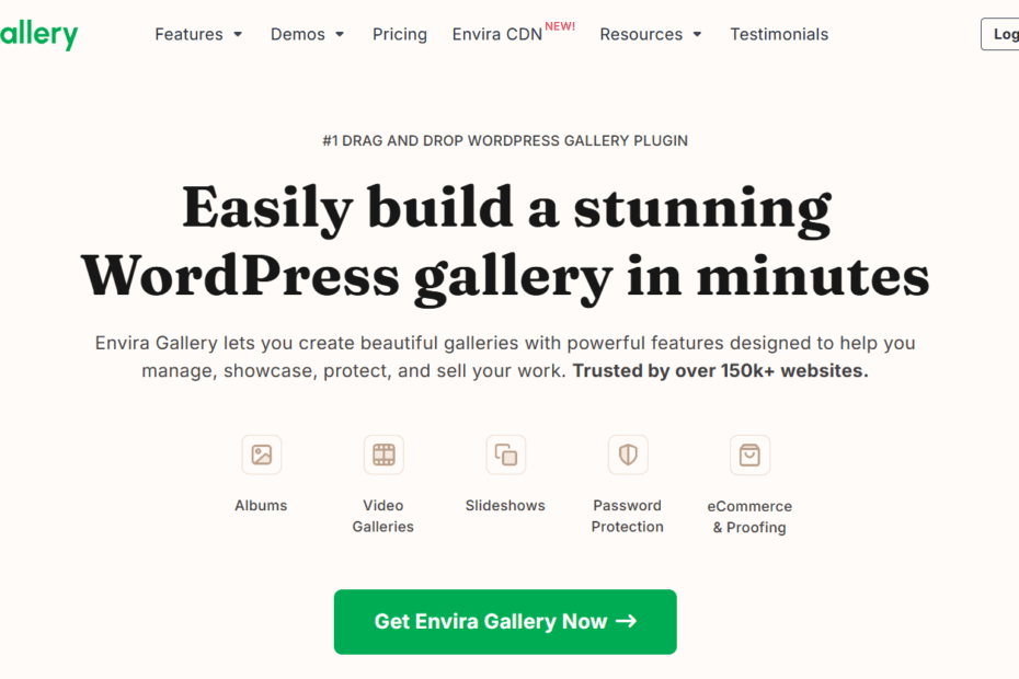 Technical dashboard of Envira Gallery 2026 showing the modular add-on system, AVIF image optimization settings, and the AI-driven alt-text generator interface.